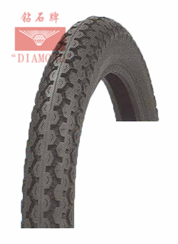 Side profile of the motorcycle tyre