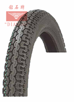 Close up of motorcycle tyre tread pattern