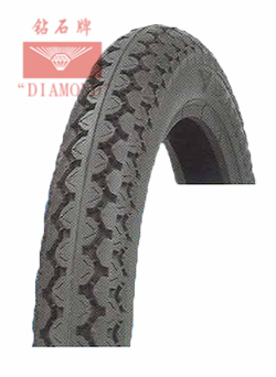 Close up of motorcycle tyre tread pattern