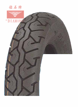 Close up of motorcycle tyre tread pattern