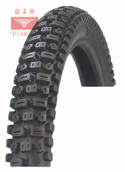 Close up of motorcycle tyre tread pattern