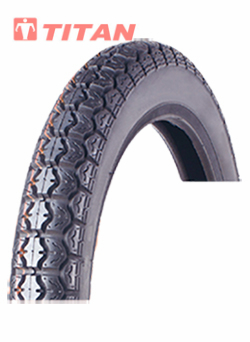 Close up of motorcycle tire tread pattern