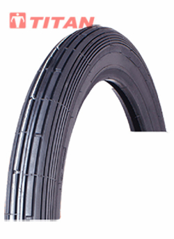 Motorcycle tire profile view
