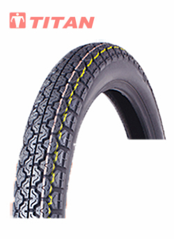 Close up of motorcycle tire tread pattern