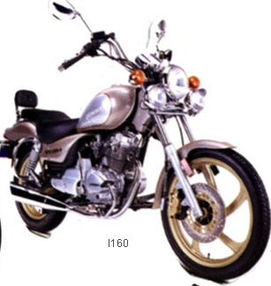 Classic Urban Motorcycle with Air-Cooled Engine