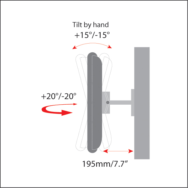 Motorized TV Mount with Remote Control