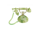 Green Marble Rotary Dial Telephone