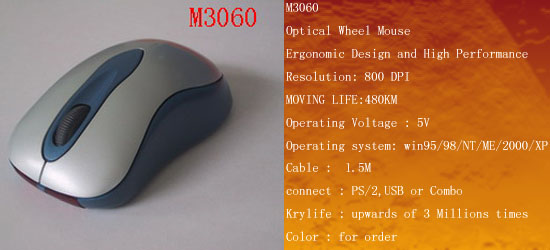 Ergonomic Optical Wheel Mouse