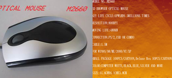 3D Browser Optical Mouse