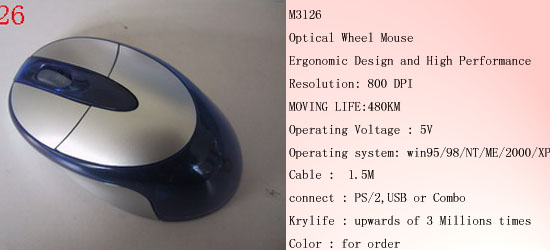 Ergonomic USB Optical Mouse