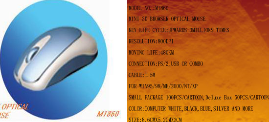 Mini 3D Optical Mouse