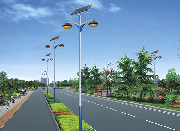 Solar Powered LED Street Light