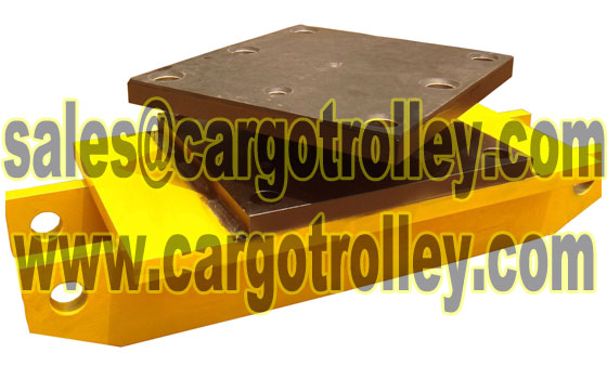 Heavy Duty Machinery Moving Skates with Rotating Top Plate