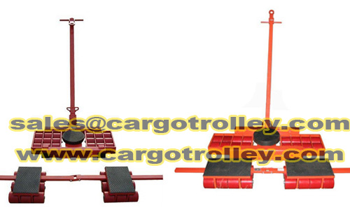 Machinery Moving Skates with Rotating Top Plate