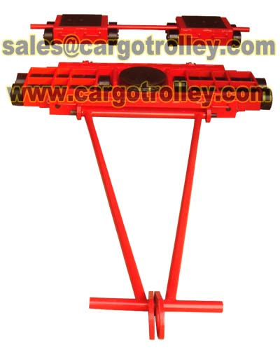 Heavy Machinery Moving Skates with Rotating Top Plate