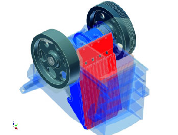 Hydraulic adjustment system for jaw crusher
