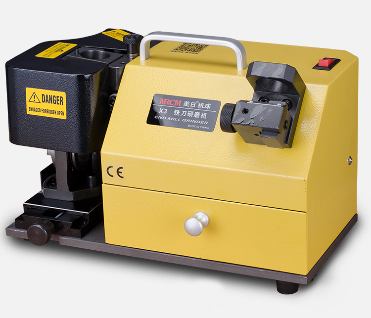 Side profile of the compact end mill sharpener.