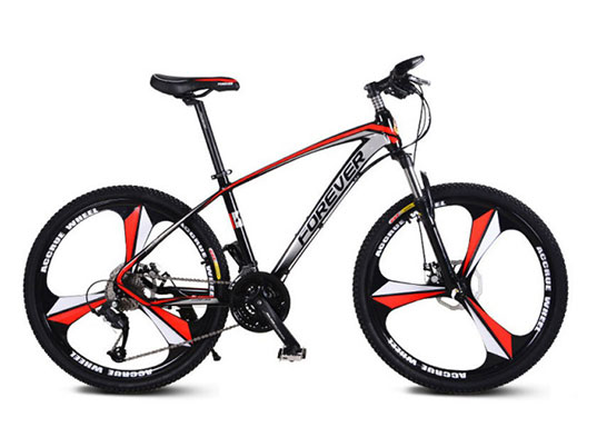 Mountain Bicycle with Disc Brakes