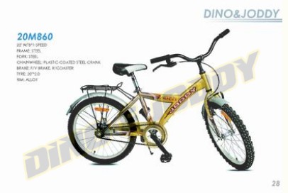 20-Inch Single-Speed Steel Mountain Bike
