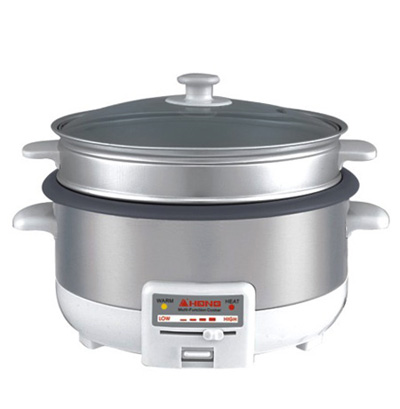 Multi-Function Electric Cooker with Steaming Rack