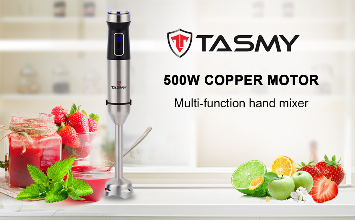Close up of the 500W copper motor hand mixer