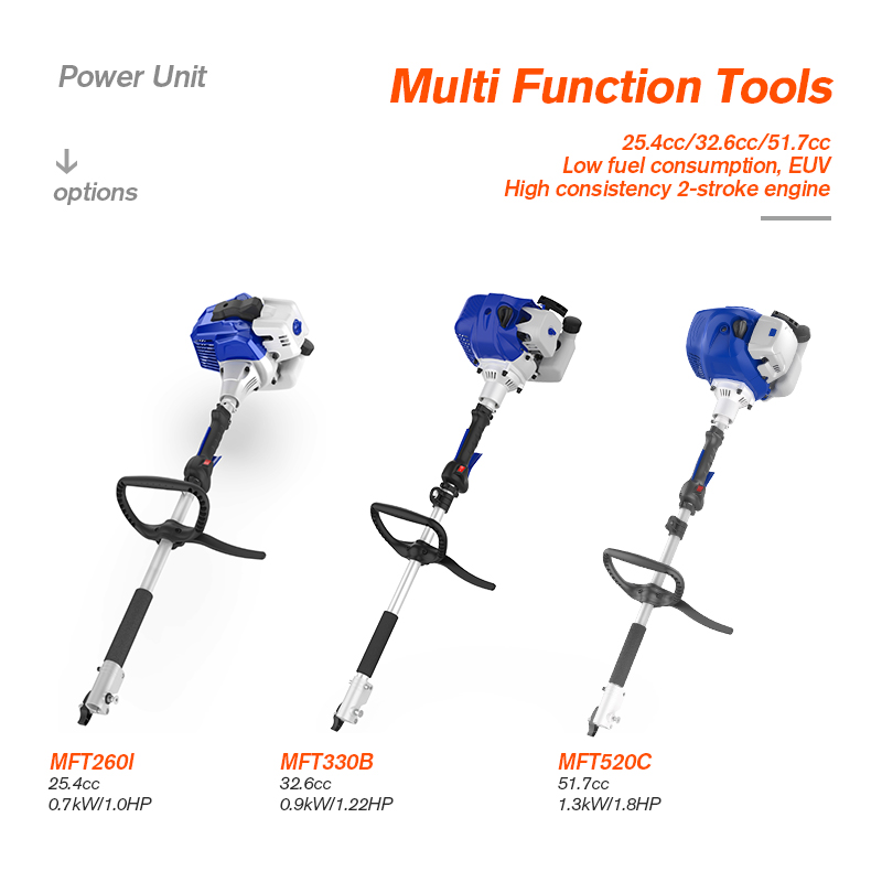Multi-Function Garden Power Tool with Attachments