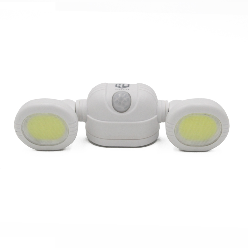 Adjustable Dual-Head LED Motion Sensor Light