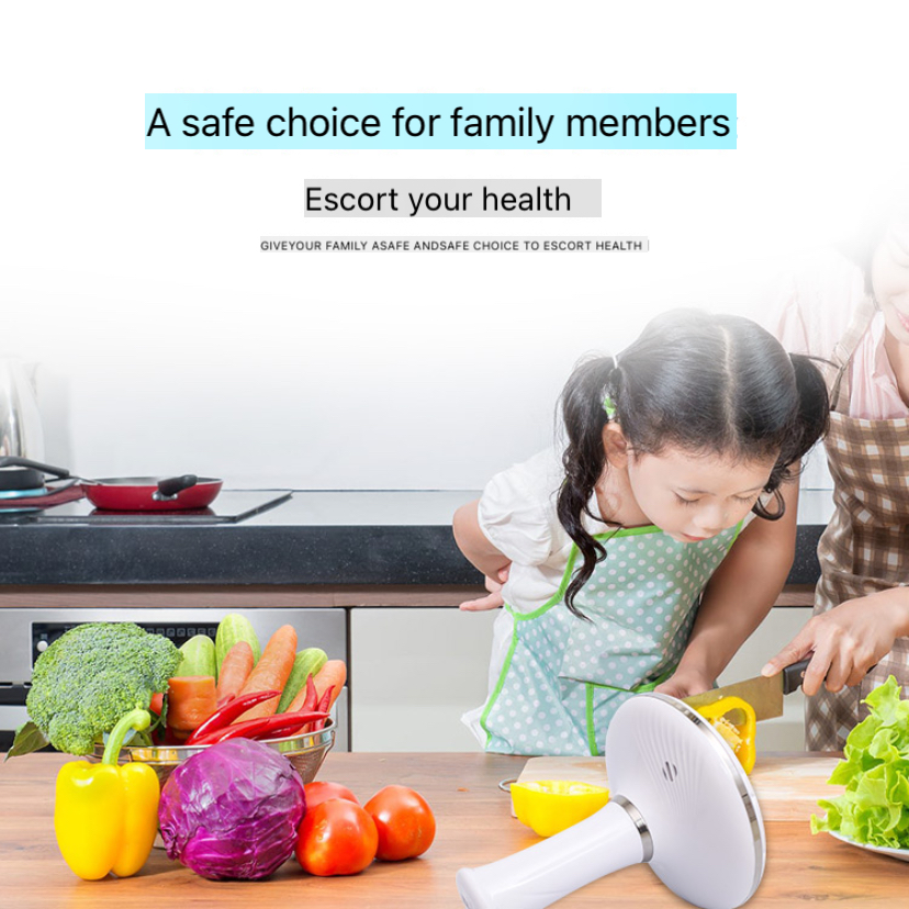 Family preparing food with the disinfection washer