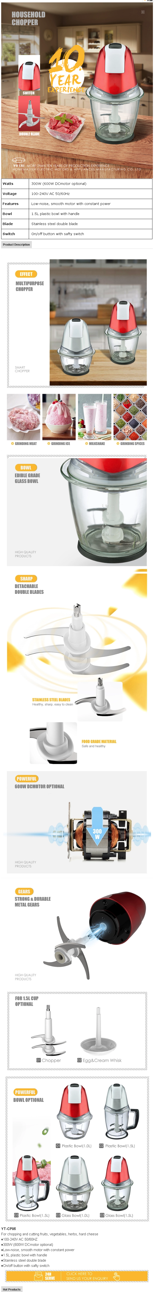 Technical specification sheet and product features overview