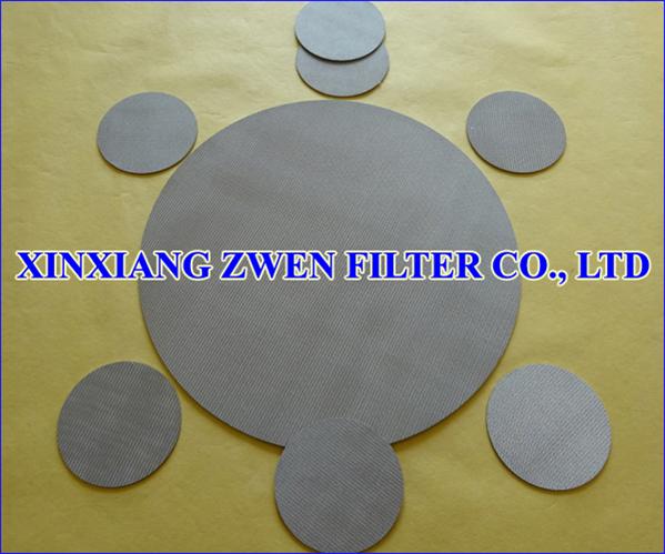 Sintered Multilayer Filter Disc