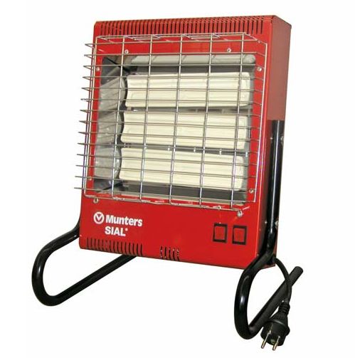 Munters&Sial Portable Fan, Infrared, Quartz Electric Heater - Image 4