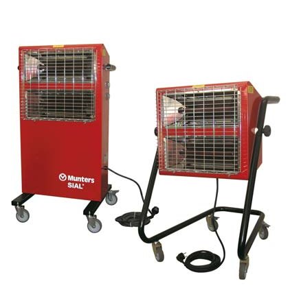 Munters&Sial Portable Fan, Infrared, Quartz Electric Heater - Image 2