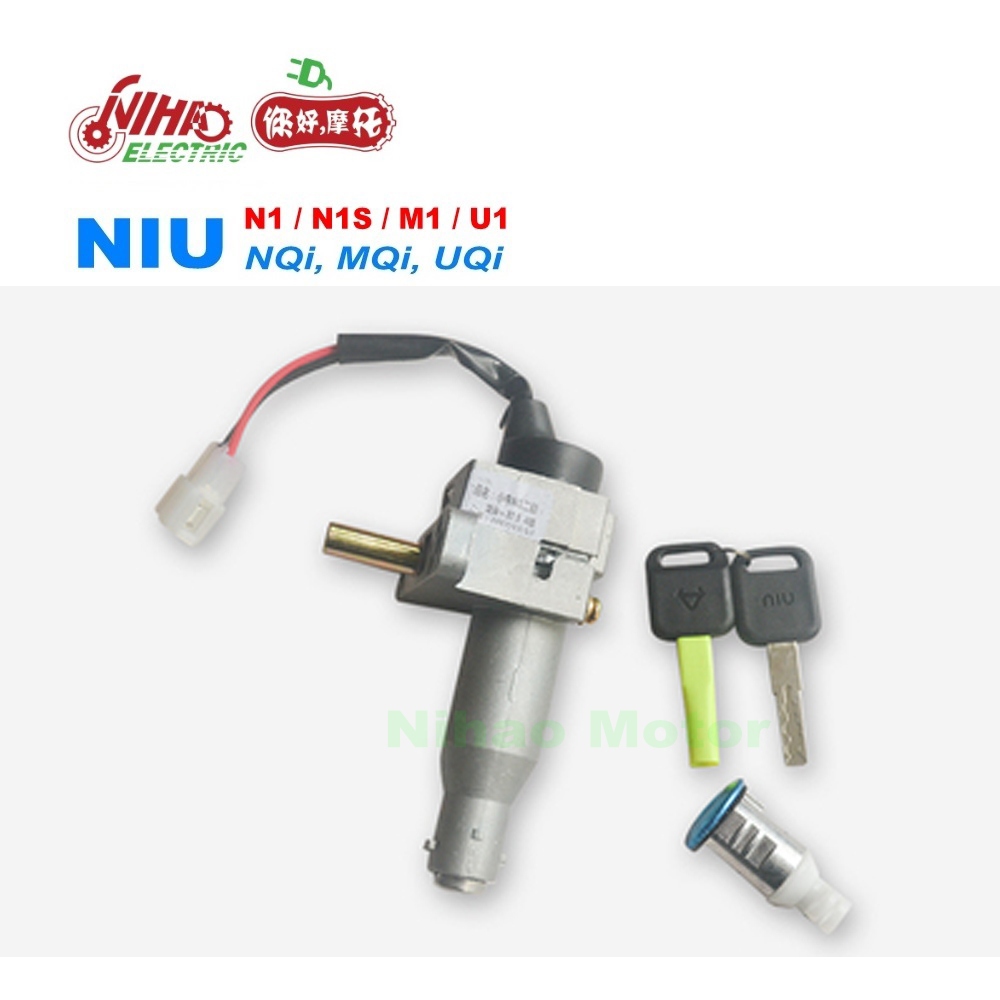 Electric scooter ignition switch with remote alarm key fob