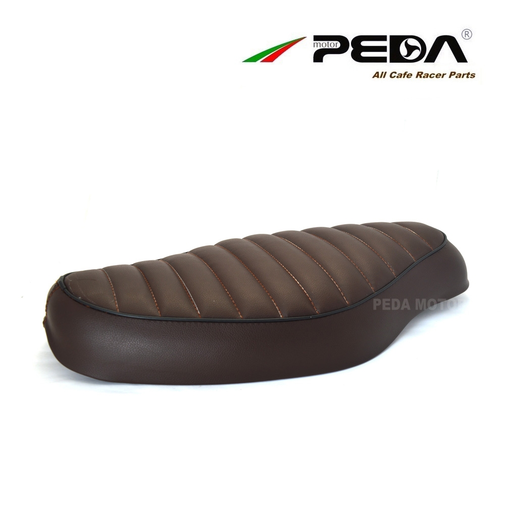N3 PEDA Cafe racer seat 54cm Vintage Brown SR for HONDA Super Cub universal Motorcycle Ret - Image 2