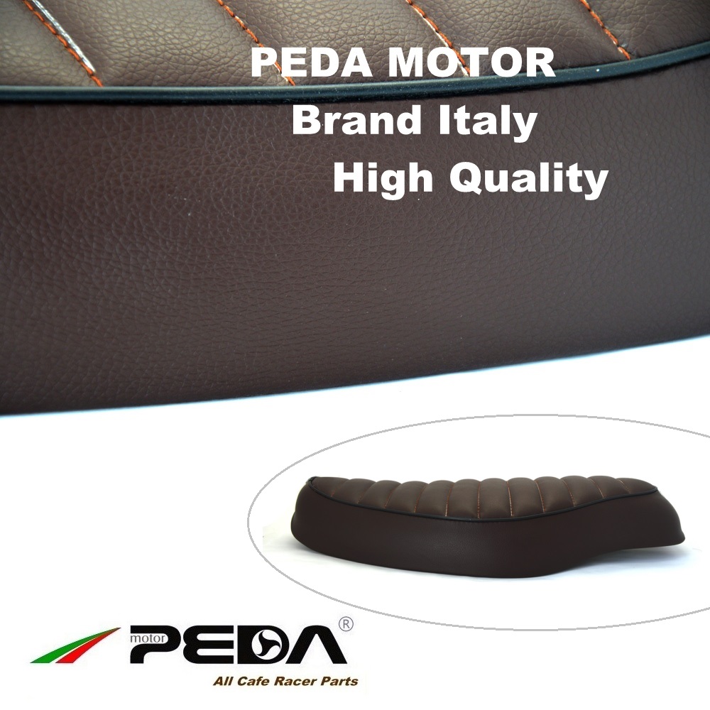 Close up of the motorcycle seat texture
