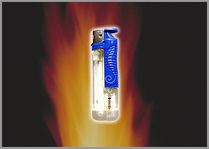 Refillable Butane Lighter with Seahorse Grip