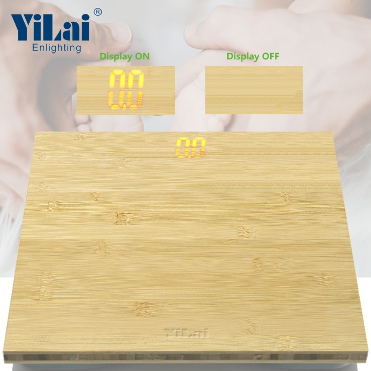 Natural bamboo LED 180kg body scale - Image 2