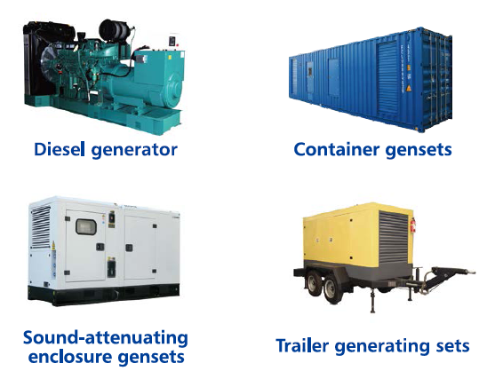 Various generator configurations including containerized and trailer-mounted