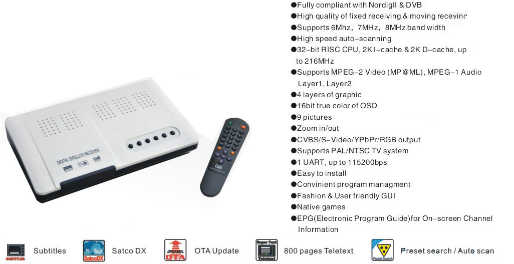 Digital Satellite TV Receiver