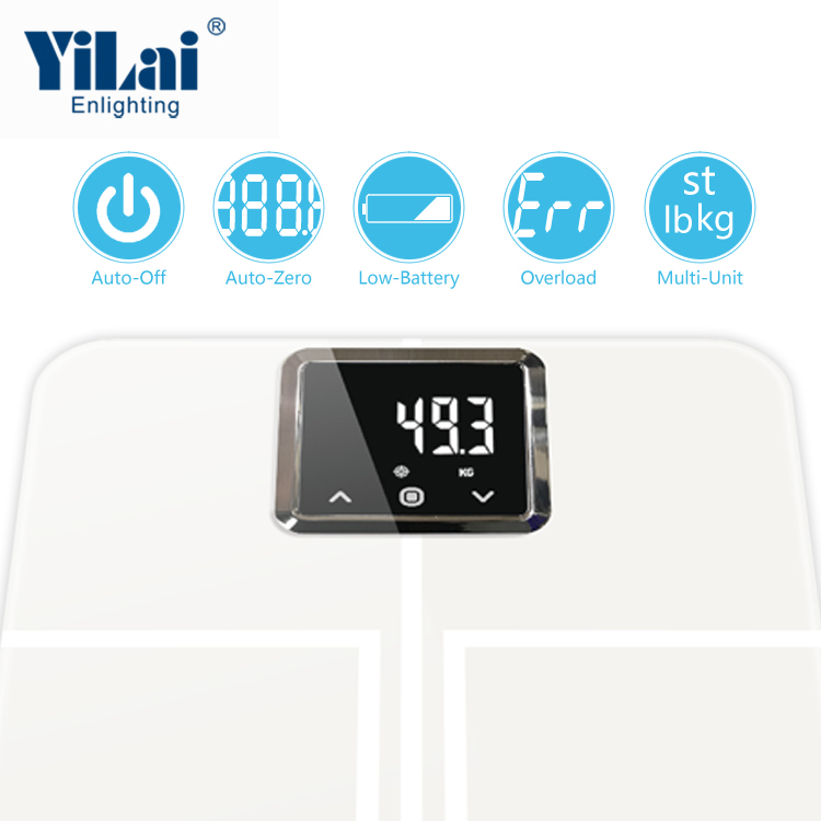 New arrivial 180kg smart LED display tempered glass digital weighing bluetooth body scale - Image 2