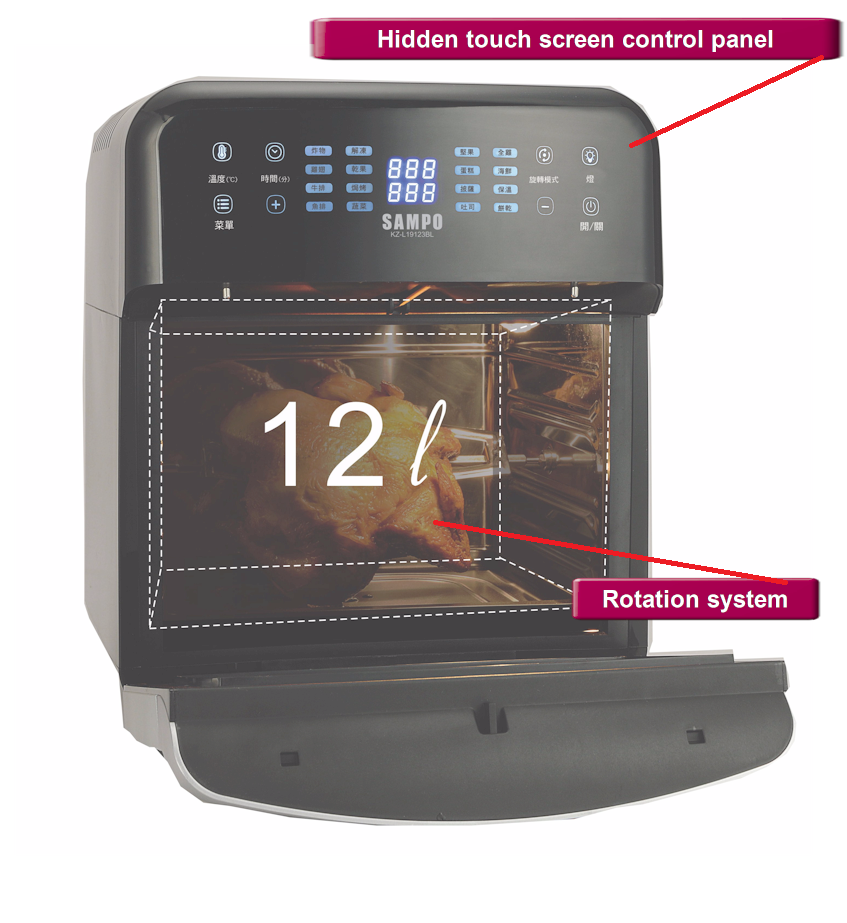 Hidden touch screen control panel interface