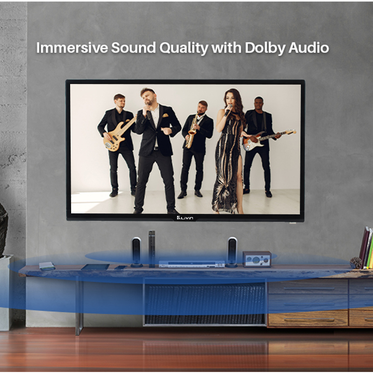 Smart LED TV with Dolby Audio branding