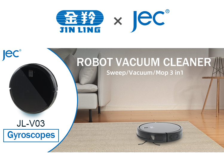 Robot vacuum cleaner showing 3-in-1 cleaning capabilities