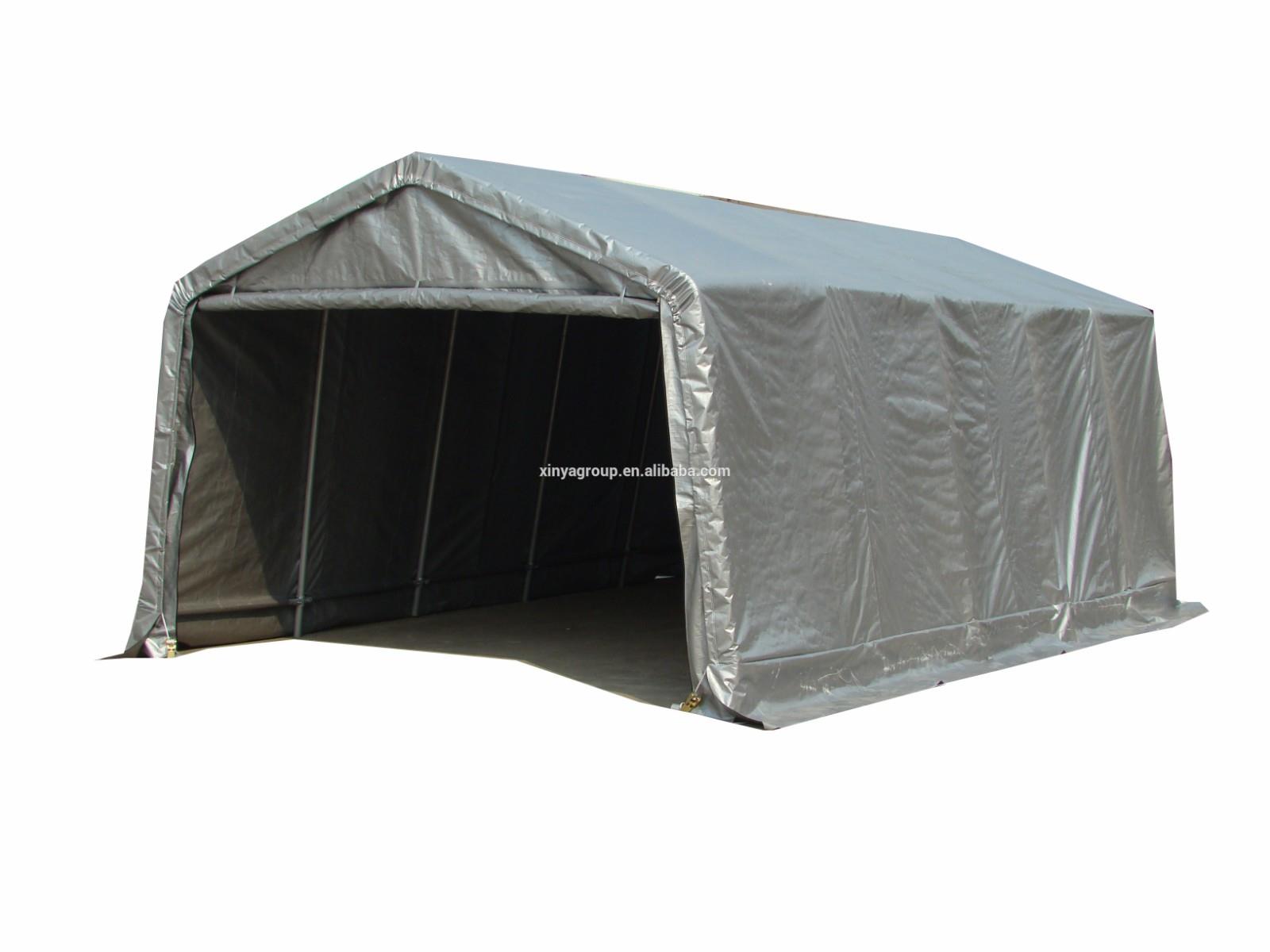 New design shade sail hot galvanized carport for 2 car parking - Image 2