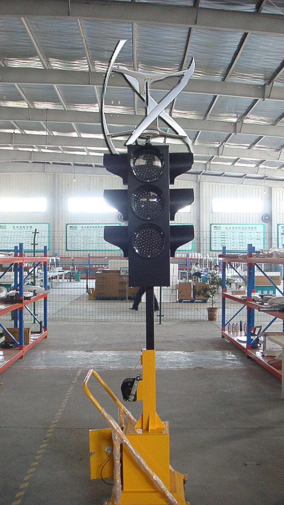 Portable Wind Turbine Traffic Signal