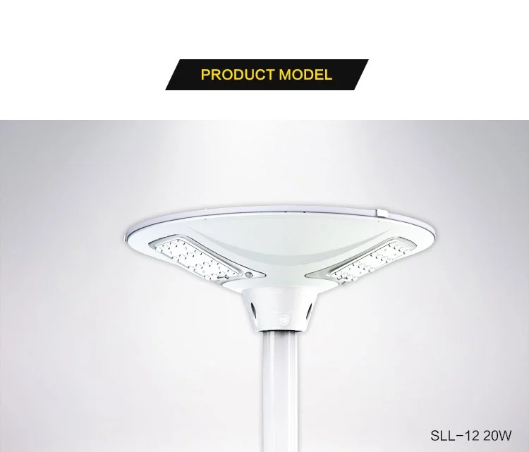 New integrated design ufo round led 20w all in one outdoor solar powered landscape/garden - Image 2