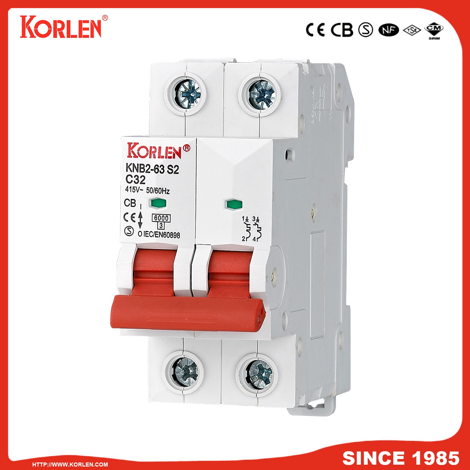 NEW KNB2-63-S2 2019 Miniature Circuit Breaker - Image 2