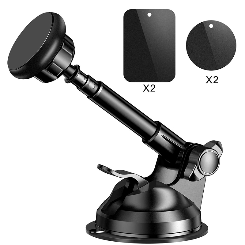 Magnetic Car Phone Mount with Suction Cup Base