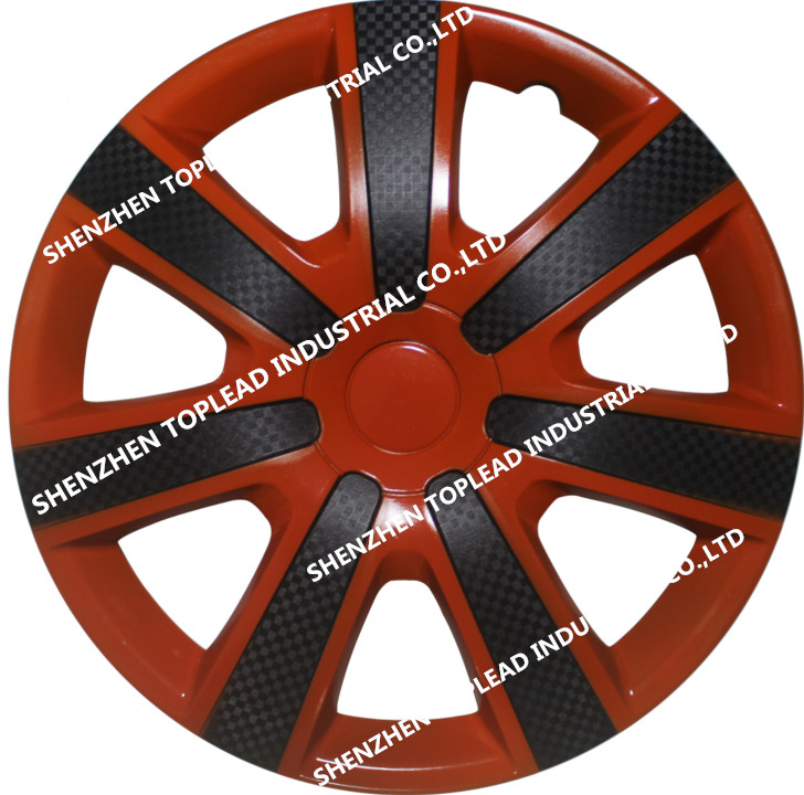 Red and black carbon fiber wheel rim