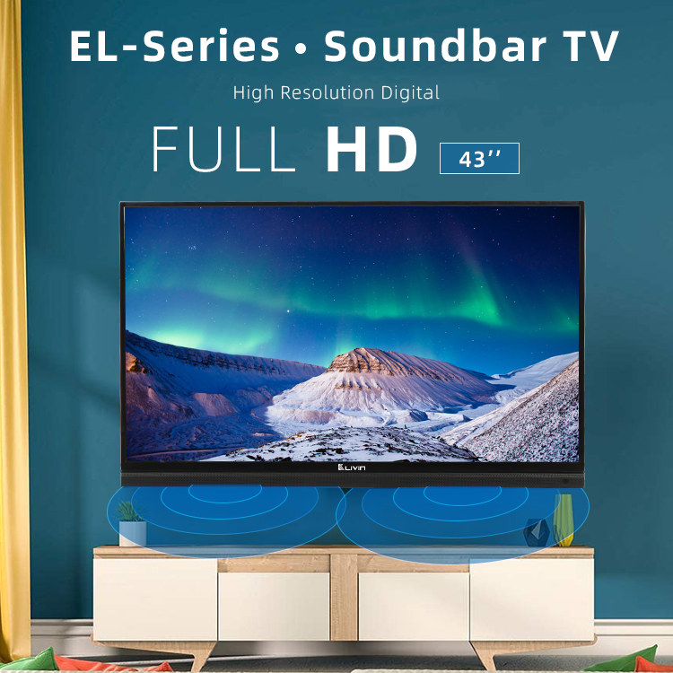43-inch Smart LED TV with integrated soundbar